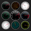 Speedometer and RPM gauge set