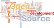 Open source background concept