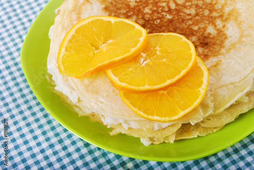 Photo : Crêpes parfumées à l'orange Crêpes parfumées à l'orange