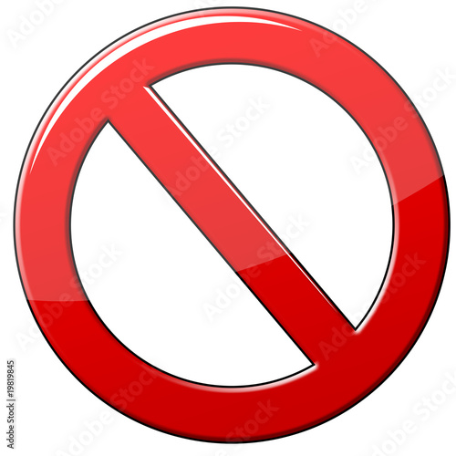 Illustration: Forbidden symbol Forbidden symbol