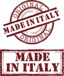 Vector made in italy stamp with red ink Vector made in italy stamp with red ink