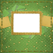 Grunge papers design in scrapbooking style with frame