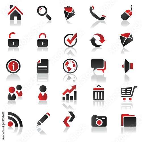red icons set 1
