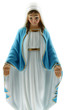 statuette Vierge Marie fond blanc