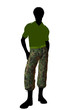 African American Soldier Illustration Silhouette