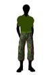 African American Soldier Illustration Silhouette