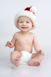 Smiling little girl about Christmas.