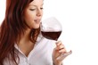 woman with a bottle wine and a wineglass