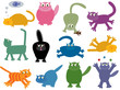 Collection of 12 cute cats