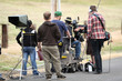 Foto: Movie crew shooting a scene Movie crew shooting a scene