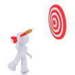 THROWING AT THE TARGET