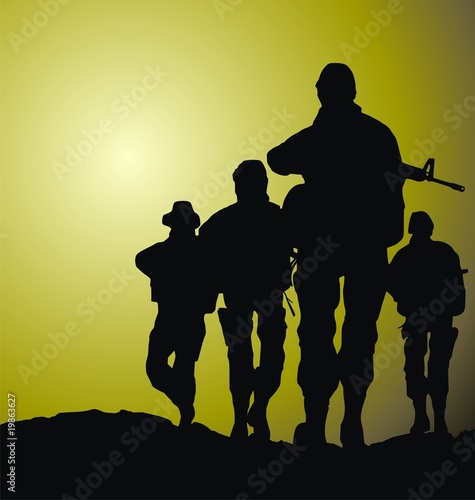 Vektor: soldiers vector illustration soldiers vector illustration