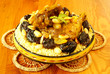 Moroccan chicken with plums and almonds