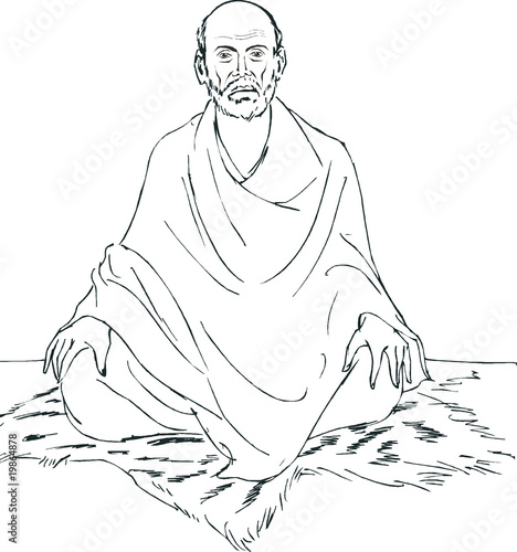 Illustration: Illustration of Sri Narayana Guru Illustration of Sri Narayana Guru