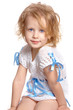 sitting girl