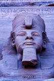 Photo: Close up of sculpture on Great Temple of Ramses II, Abu Simbel, UNESCO World Heritage Site, Egypt Close up of sculpture on Great Temple of Ramses II, Abu Simbel, UNESCO World Heritage Site, Egypt