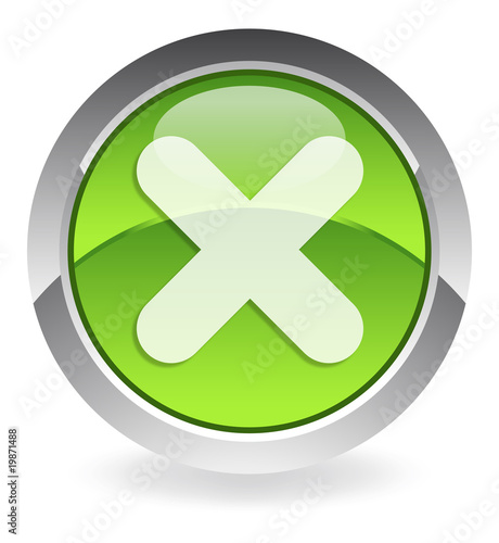 Vektor: green break-button green break-button