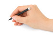 Hand with pen