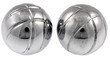 paire boules pétanque fond blanc