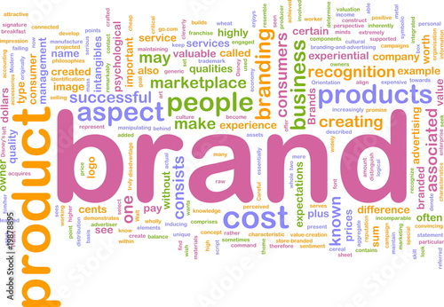 Illustration: Brand marketing background concept Brand marketing background concept