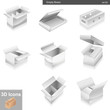 Shipping box vector illustration set 03 Shipping box vector illustration set 03