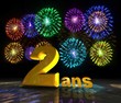 Joyeux anniversaire avec feu d'artifice Joyeux anniversaire avec feu d'artifice