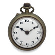 old pocket watch by the time (isolated with clipping path)