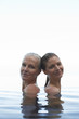 Two women in the water