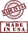 Vector made in usa stamp with red ink Vector made in usa stamp with red ink