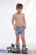 Ragazzo sullo snowboard Ragazzo sullo snowboard