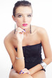 glamour portrait of a beautiful woman