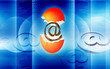 Illustration of internet egg shell
