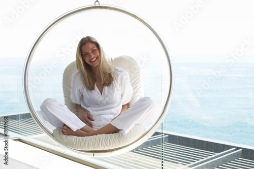 Photo: Young woman laughing Young woman laughing