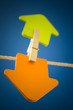paper arrow with some directions