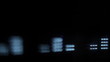 close-up of a hifi graphic equalizer