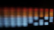 close-up of a hifi graphic equalizer
