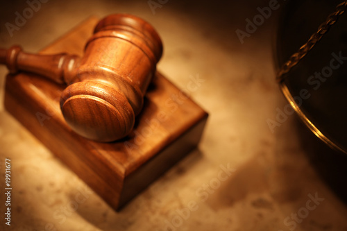 Photo: Darker shot of a legal concept Darker shot of a legal concept