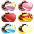 fully editable vector illustration of gift chocolate boxes