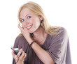 Photo: Teen listening to mp 3 player Teen listening to mp 3 player
