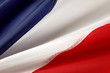 Macro shot of French flag