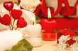 Valentines - romantic heart shaped candles set