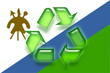 Flag of Lesotho recycling