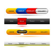 Editable website vector buttons