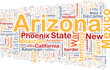 Arizona state background concept