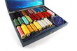 Colorful thread rolls in a box Colorful thread rolls in a box