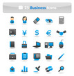 Blue Business Icons Blue Business Icons