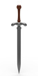 Sword on white background. Isolated 3D image Sword on white background. Isolated 3D image