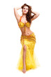 beautiful Bellydancer in golden costume beautiful Bellydancer in golden costume