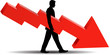 Financial Failure - vector illustration