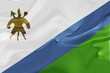 Flag of Lesotho wavy